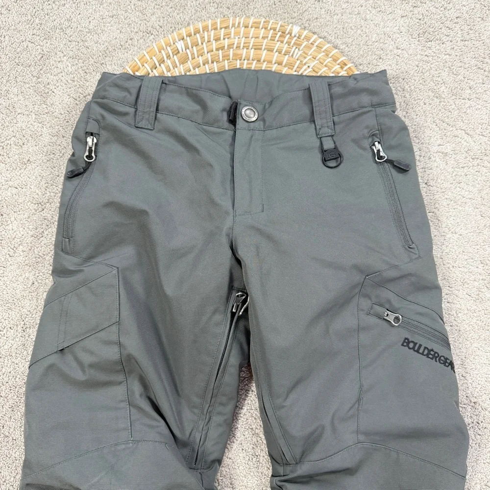 Boulder Gear Youth Boys Bolt Cargo Snow Ski Pants Outdoor Waterproof in Gray S